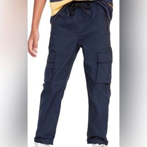 Old Navy Built-In Flex Tapered Tech Pants Boys Size XL 14-16 Navy Blue